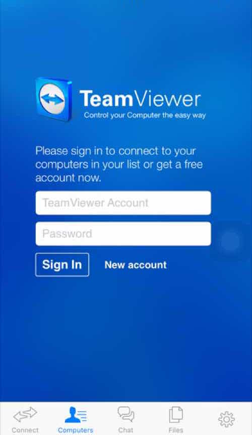 Sign In TeamViewer